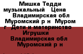 Мишка Тедди музыкальный › Цена ­ 450 - Владимирская обл., Муромский р-н, Муром г. Дети и материнство » Игрушки   . Владимирская обл.,Муромский р-н